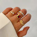 Diamond Gemstone Ring Suit - Viexta