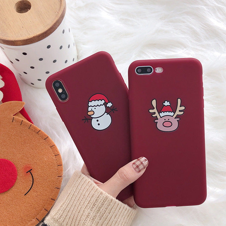 Christmas frosted iPhone case