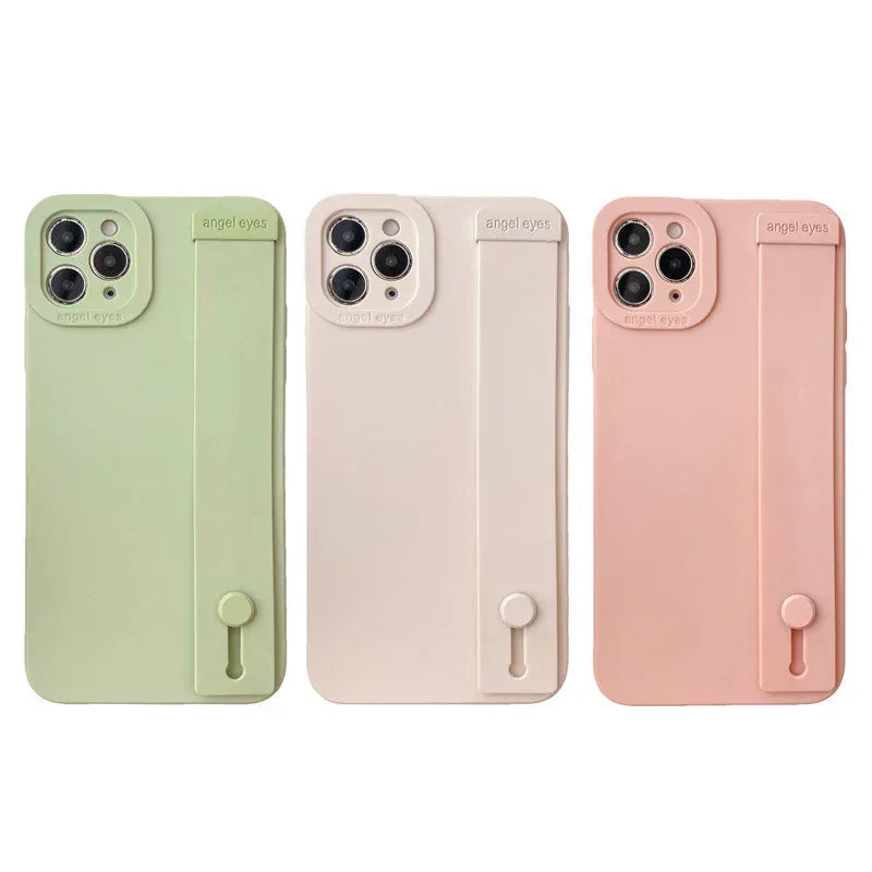 Solid Color Wristband iPhone Case - Viexta