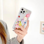 Flower Mirror iPhone Case with Charm - Viexta