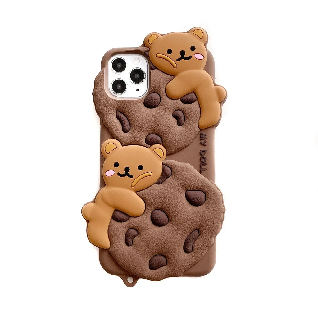 Cute Cookie Bear iPhone Case - Viexta