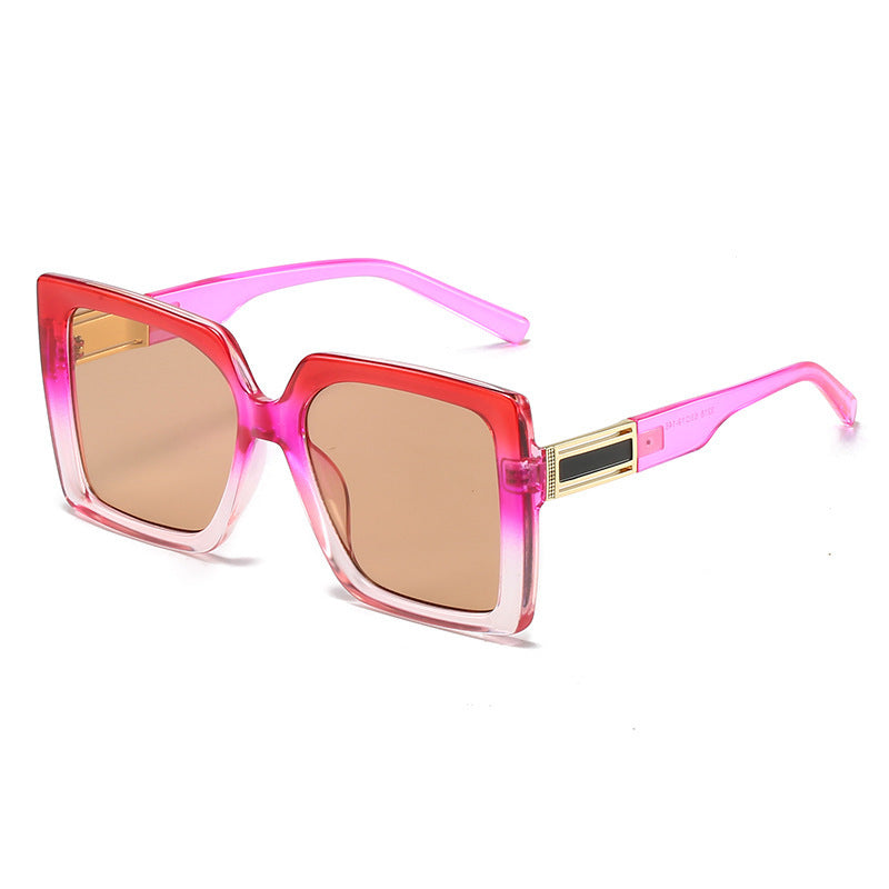 Square-shaped Gradient Oversized Sunglasses