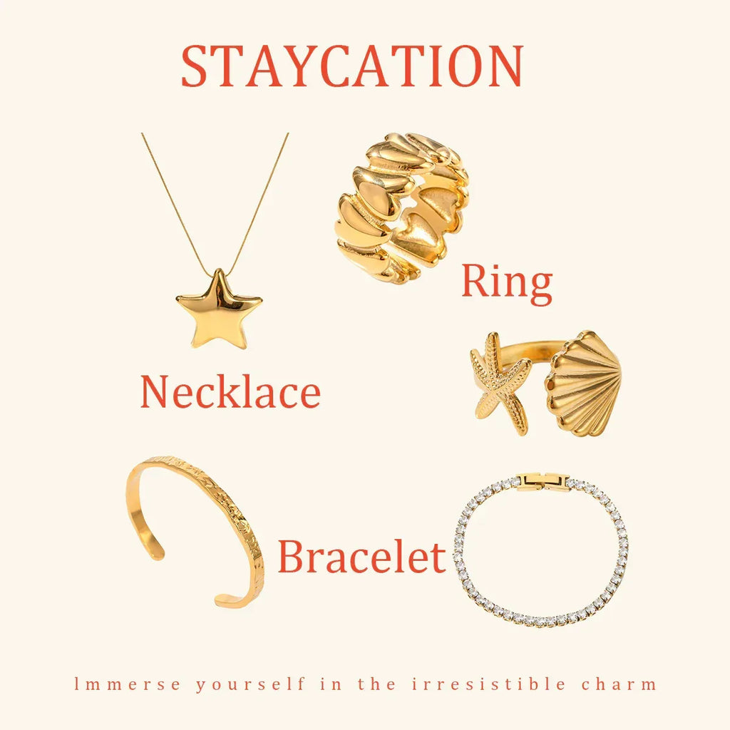 Stainless Steel Design Necklace - Viexta