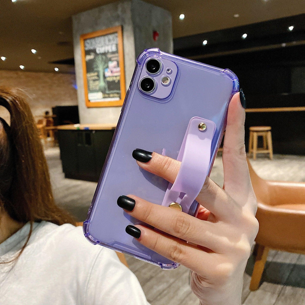 Explosion-proof Four-corner Drop-resistant with Strap iPhone Case - Viexta