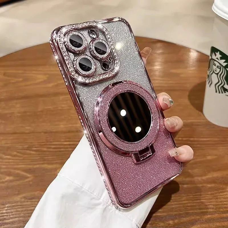 Makeup Mirror Glitter iPhone Cover - Viexta