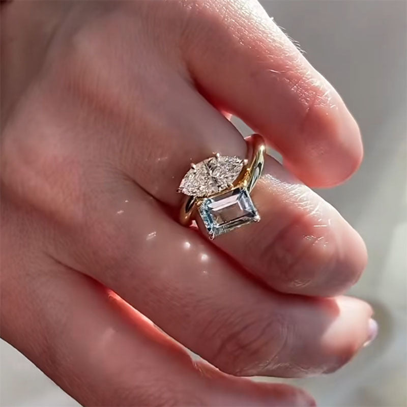 Exquisite Blue Healing-design Ring