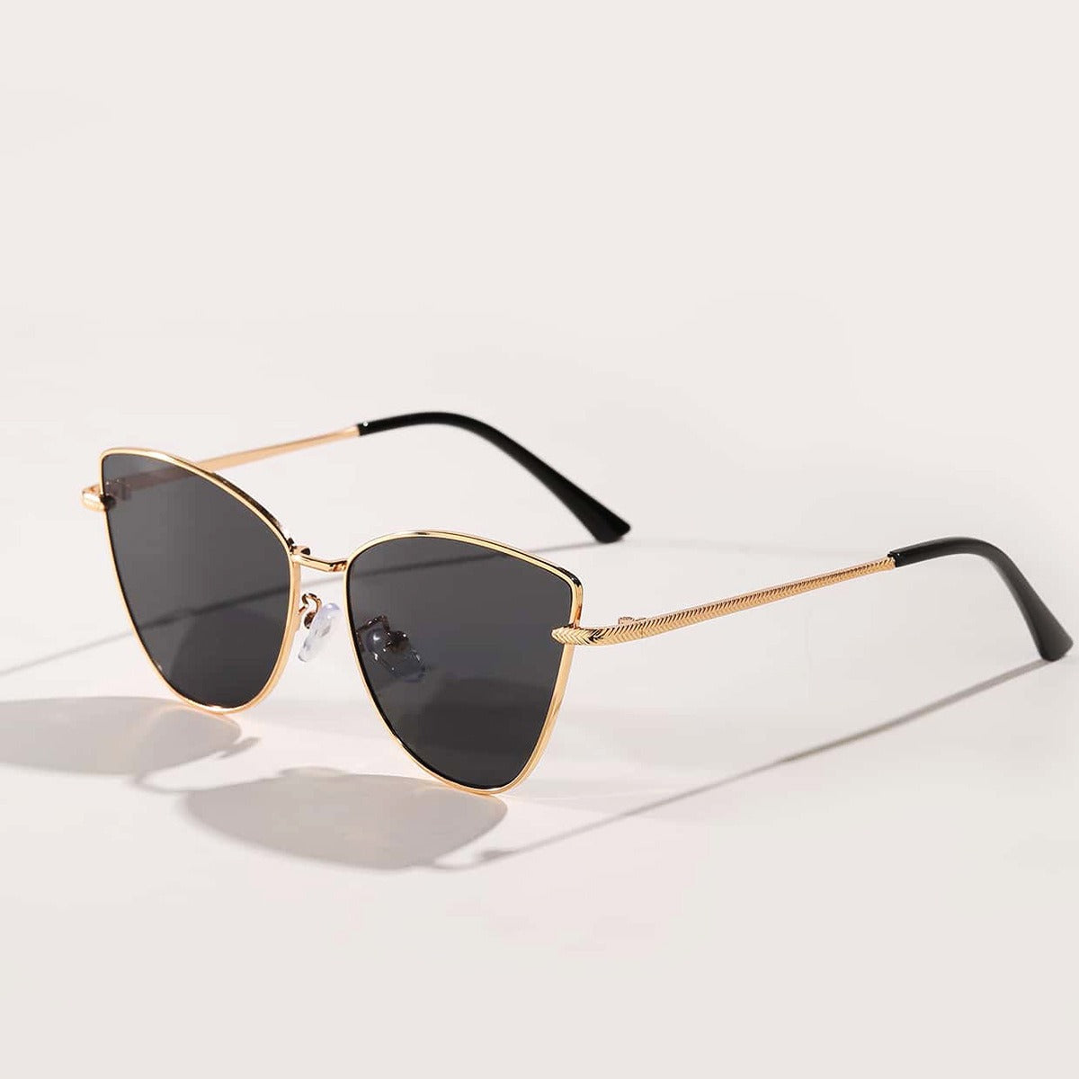 Irregular butterfly metal sunglasses for women