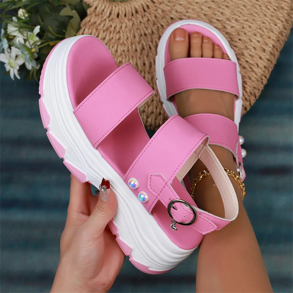 Casual Double-strap Summer Sandals - Viexta