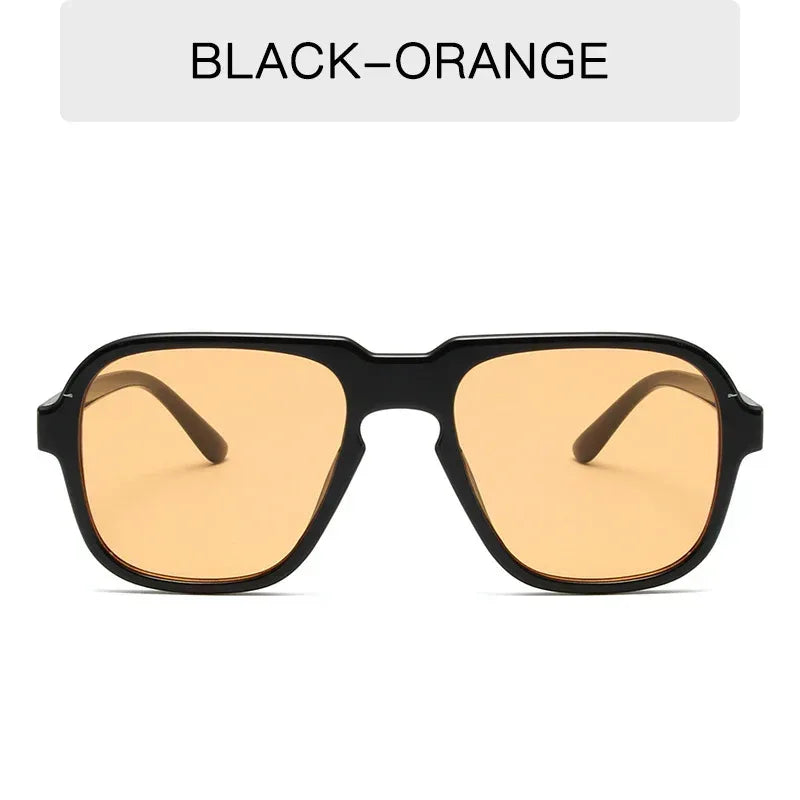 Vintage With Large Rims Sunglasses Men And Women - Viexta