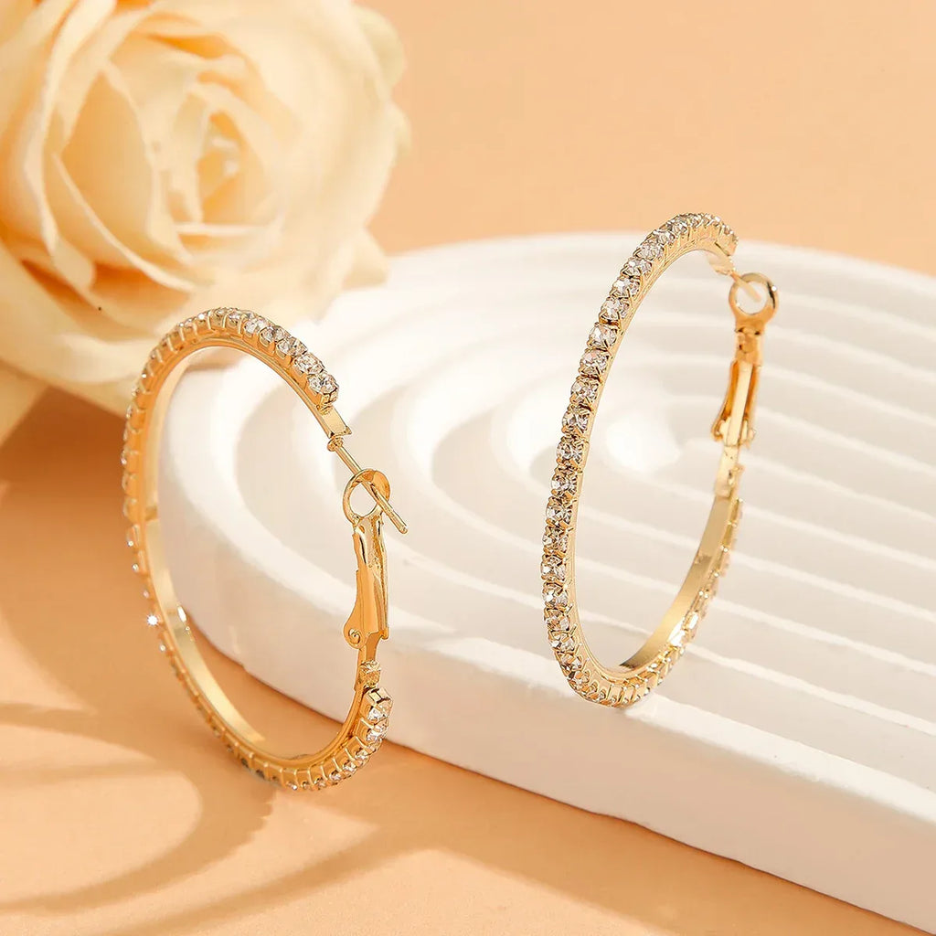 Zircon Inlaid Princess Earrings - Viexta