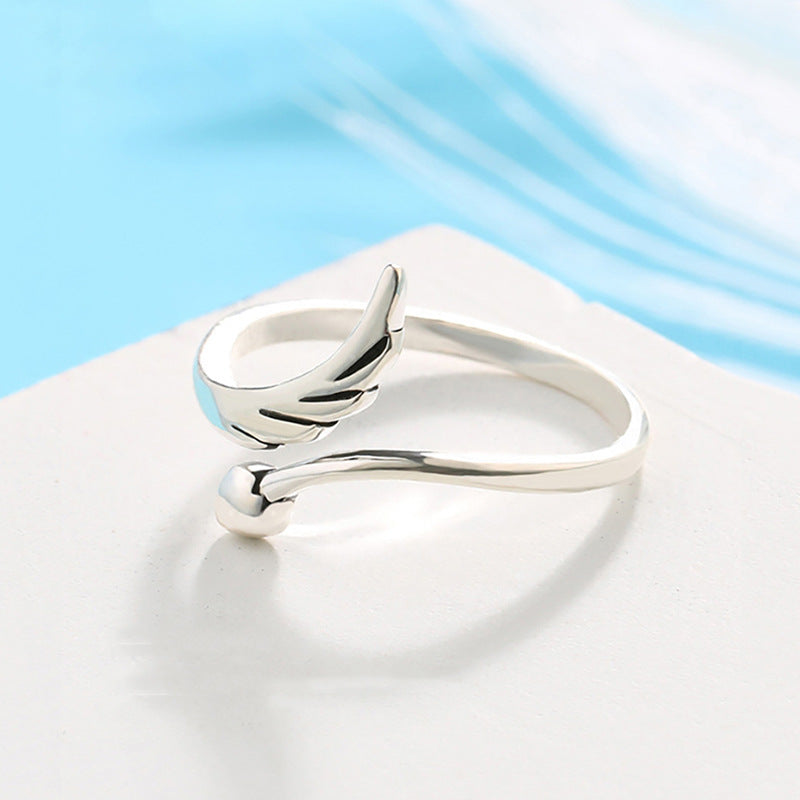 Angel Wings Heart-shaped Ring