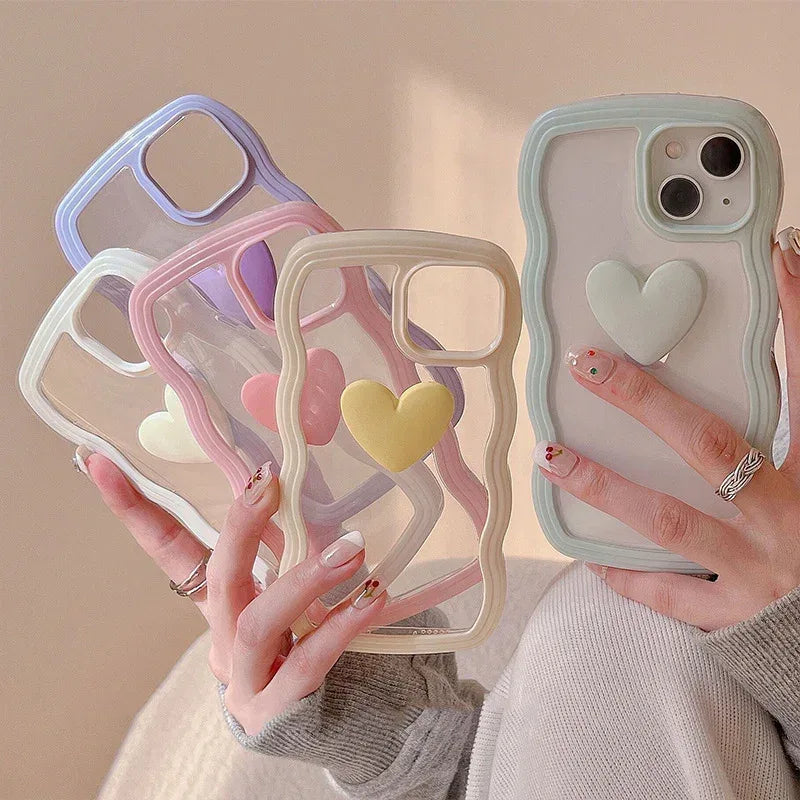 Love Wave Border iPhone Case - Viexta