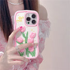 Creative Relief 3D Tulip iPhone Case - Viexta