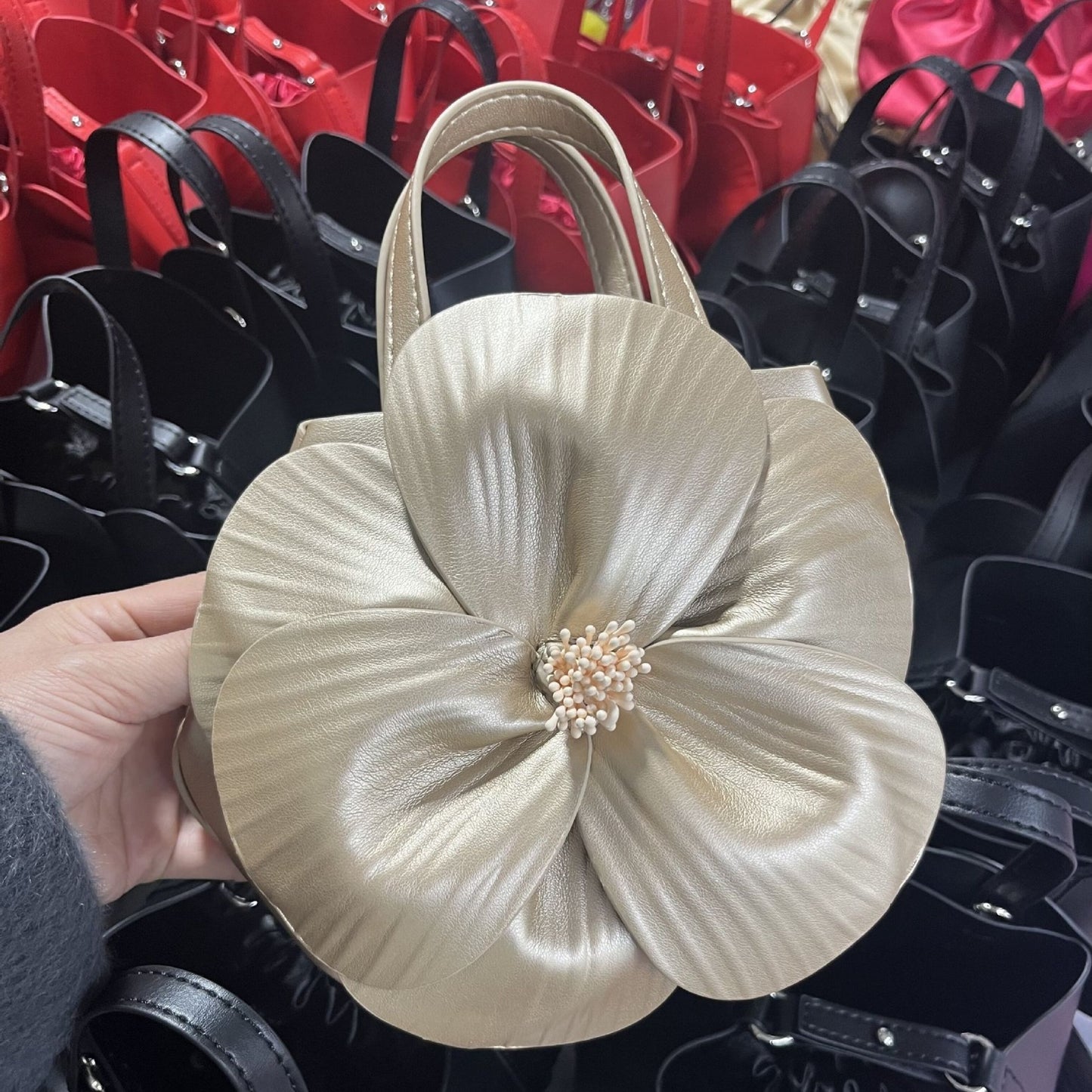 French Style Petal Flower Tote Bag