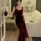 French Strap Goddess Slim-fit Sheath Dress - Viexta