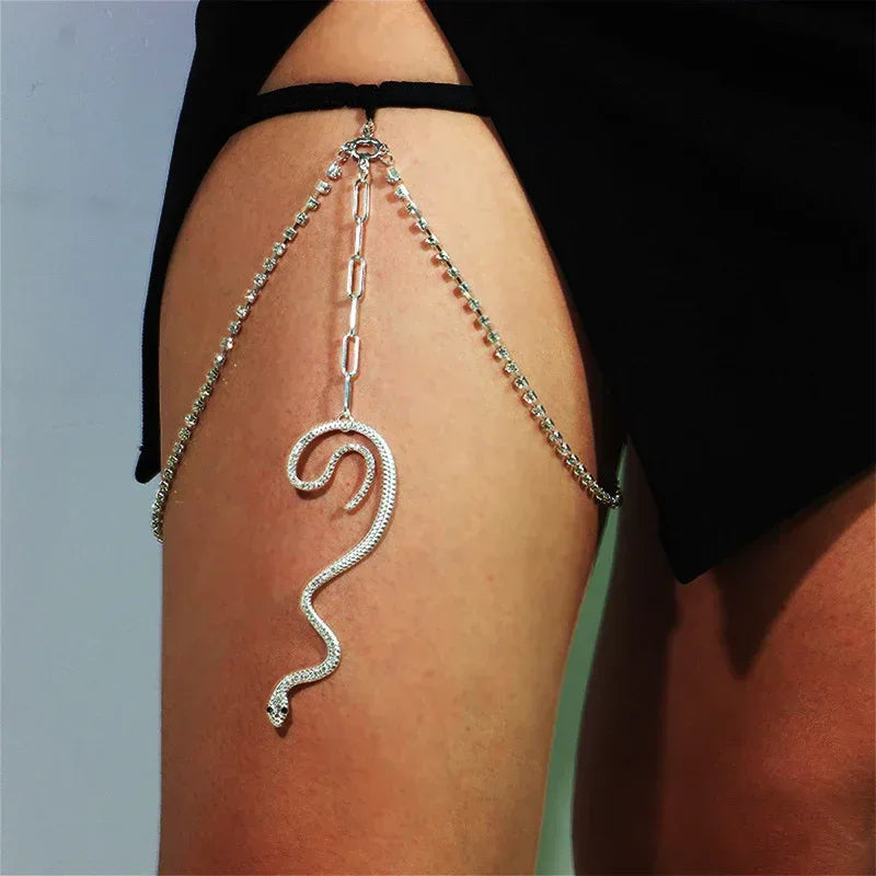 Rhinestone Claw Multilayer Chain - Viexta