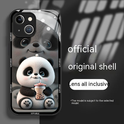 Panda Glass iPhone Case