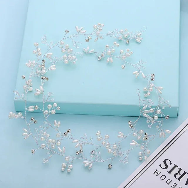 Crystal Pearl Hair Accessories - Viexta