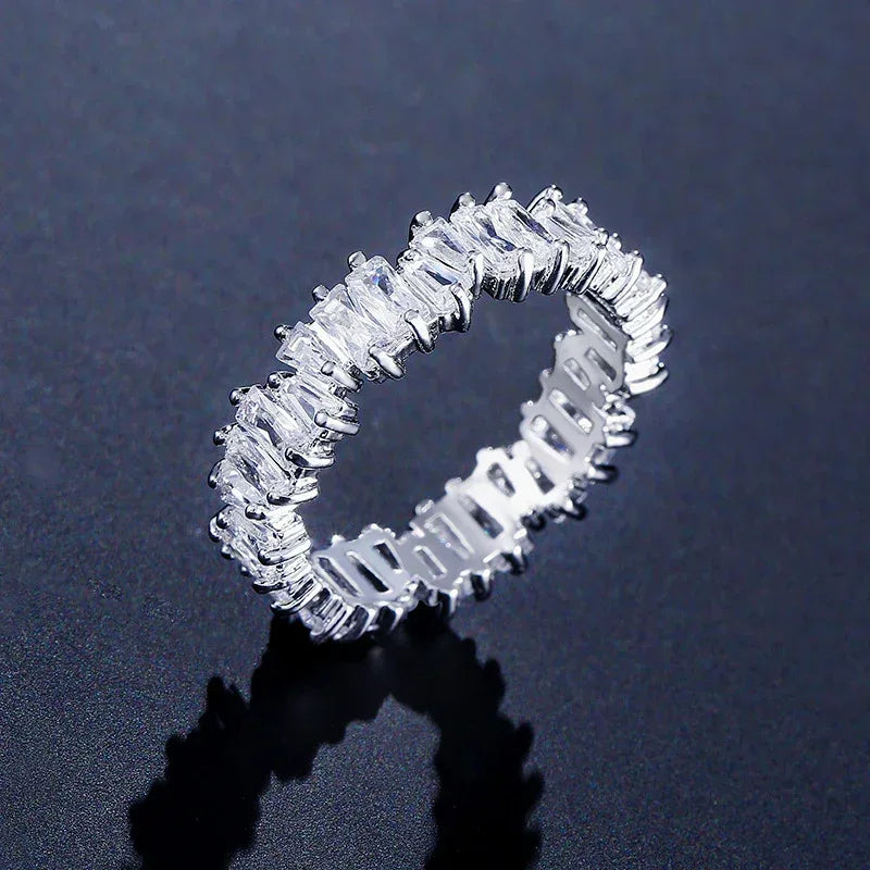 Zircon Ladder Square Ring - Viexta