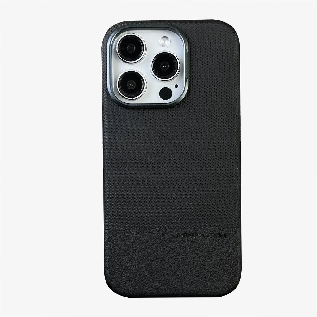 Dragon Scale Texture Stitching Leather iPhone Case - Viexta