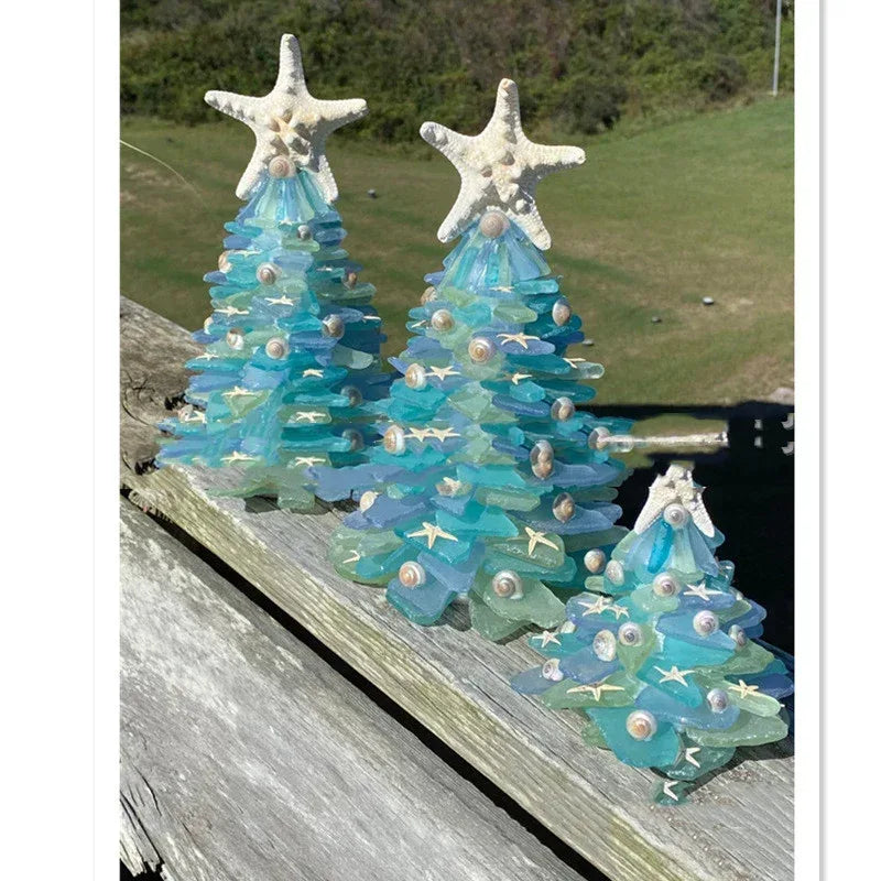 diy-christmas-decoration-blue-christmas-tree-glass-creative-unique-decoration - Viexta