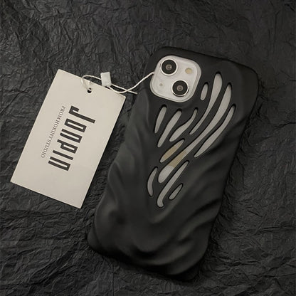 Titanium Gray Wind Hollowed iPhone Cases