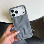Creative Versatile Solid Color Irregular Wave Pattern iPhone Case - Viexta