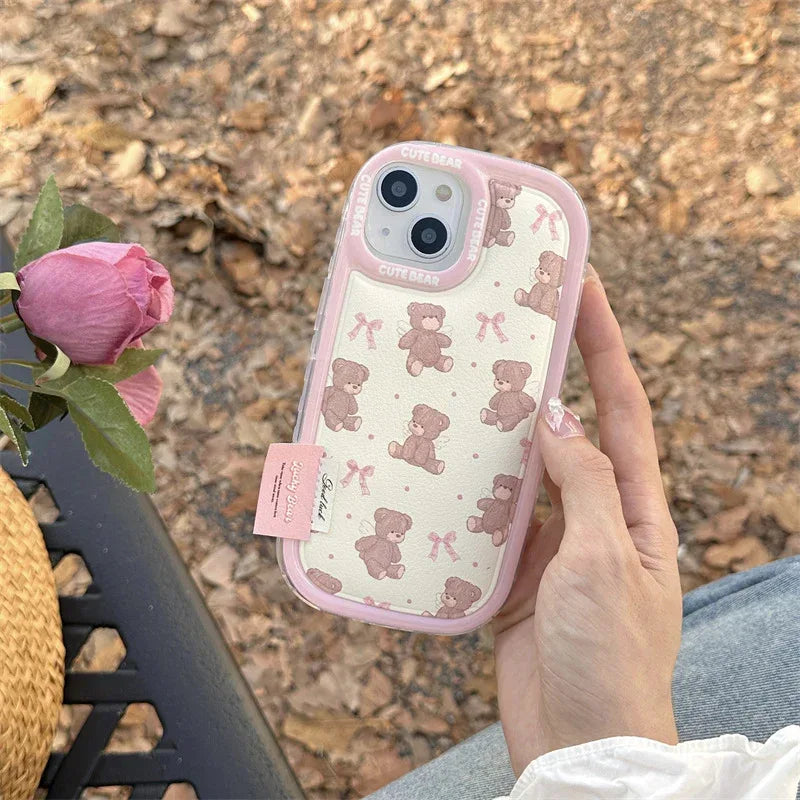 Bow Bear Lanyard iPhone Case - Viexta