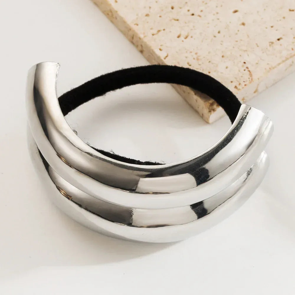Temperamental Cold Style Metal Twist Hair Accessories - Viexta