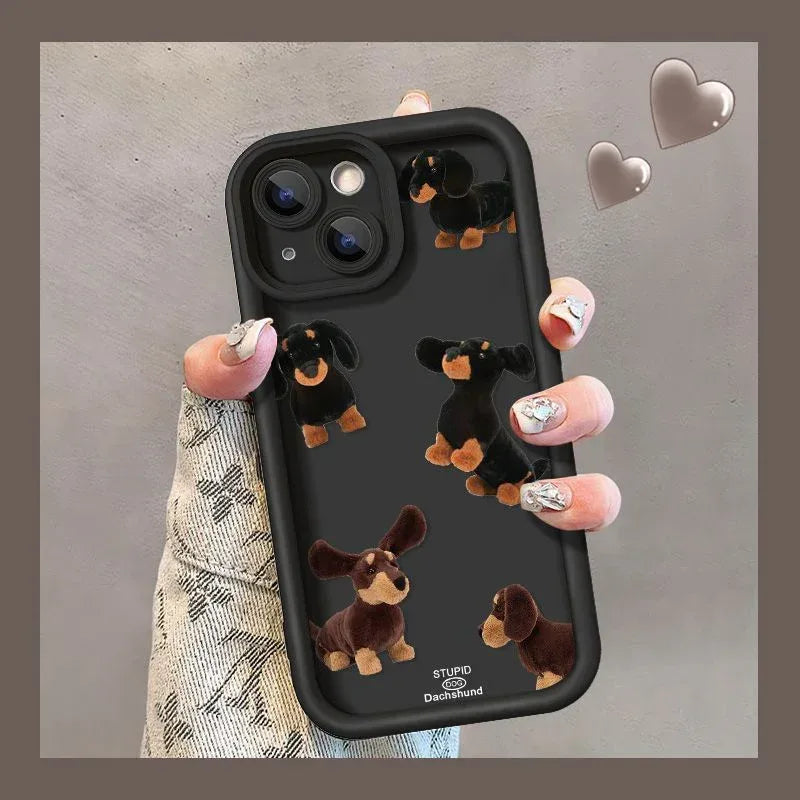 Cream Sausage Dog iPhone Case - Viexta