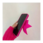 Hot Girl Contrast Color Bow Silicon Soft iPhone Case - Viexta
