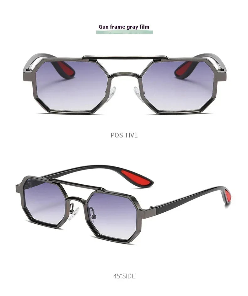 Fashion Metal Sun-resistant Sunglasses - Viexta