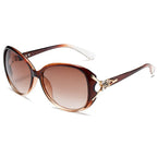 Diamond Metal Hinge Fox Head Sunglasses - Viexta