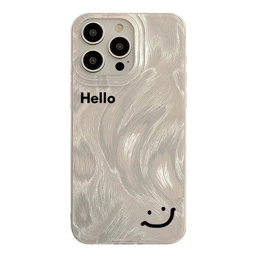 niche-ins-english-smile-face-iphone-case - Viexta