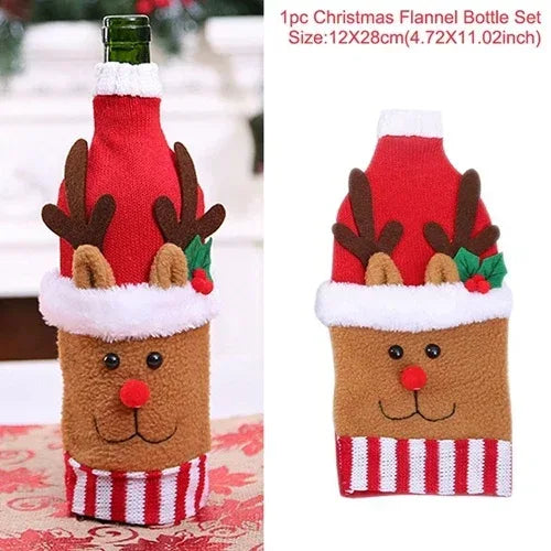 christmas-decorations-christmas-wine-bottle-socks - Viexta
