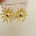 Retro Hong Kong Golden Versatile Earrings - Viexta