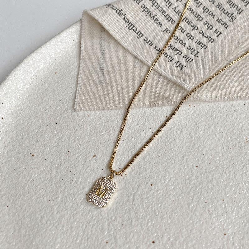 Inlaid Zircon Stainless Steel Combination Necklace - Viexta