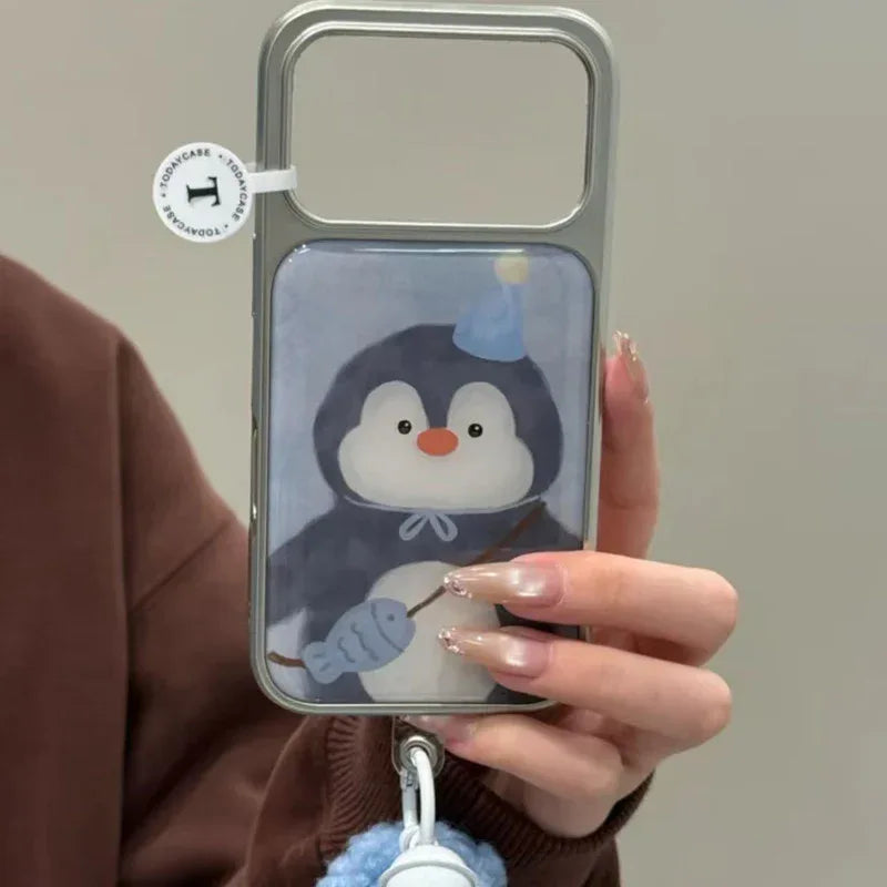 Little Fish Shoulder Bag Penguin iPhone Case