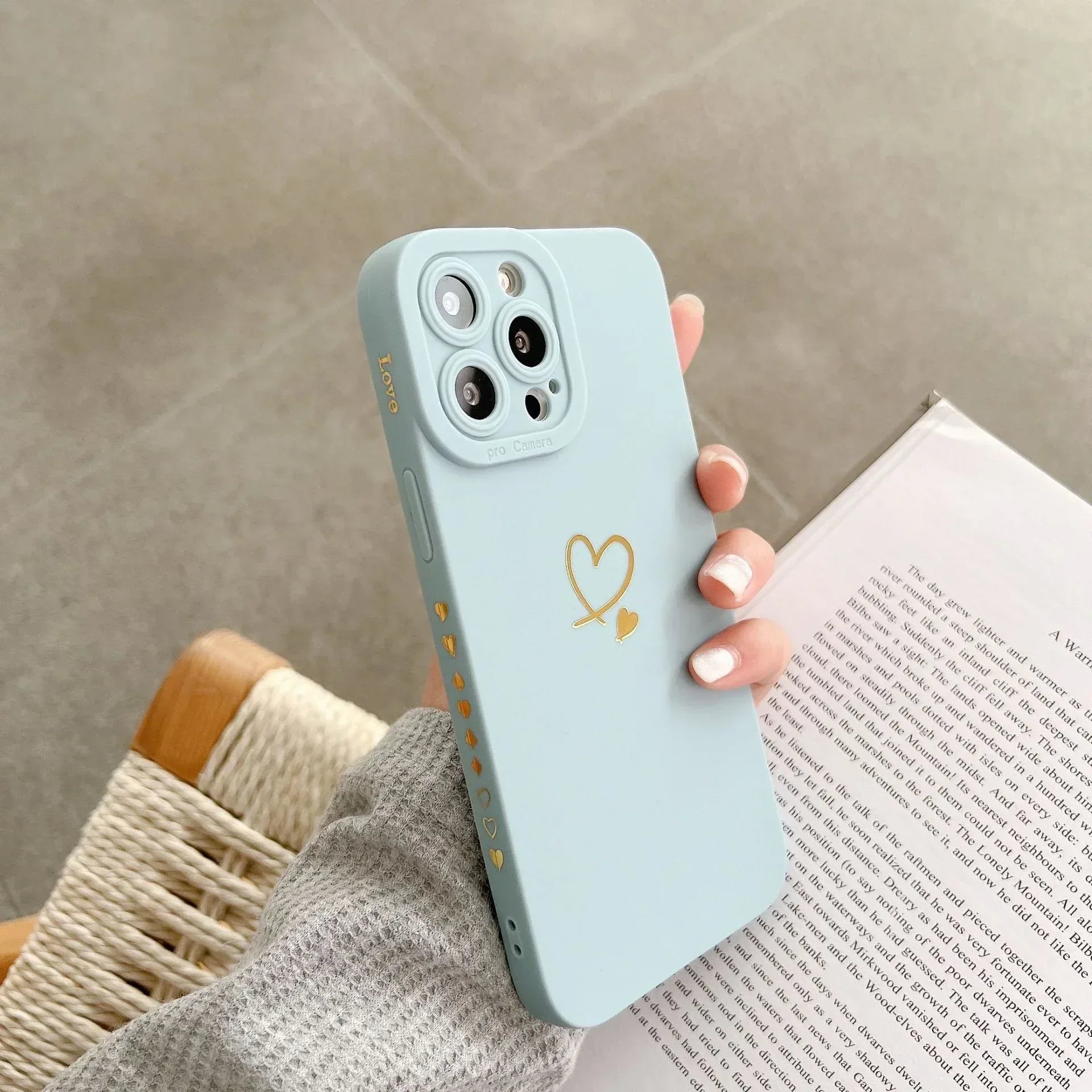 Angel Eye Bronzing Solid Color iPhone Case - Viexta