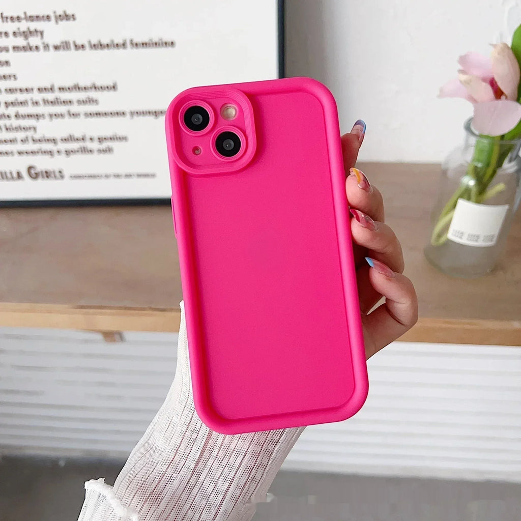 solid-color-frosted-redmi-phone-case - Viexta