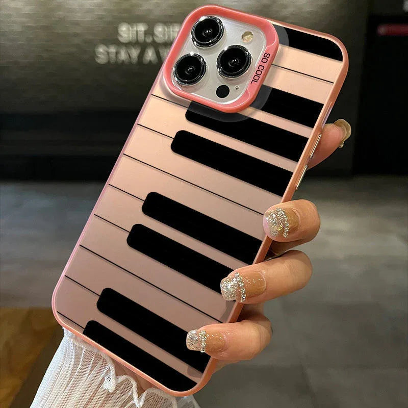 Black And White Piano Key-themed iPhone Case