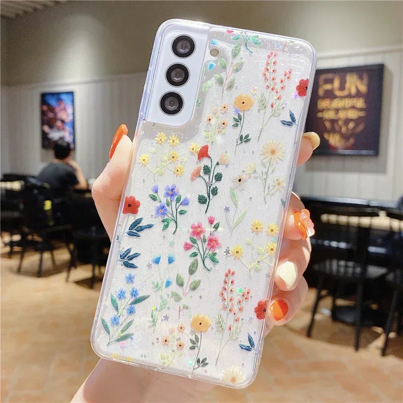 minimalist-floral-samsung-case - Viexta