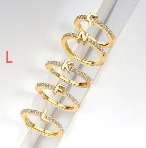 s925-sterling-silver-micro-inlaid-letters-ring - Viexta
