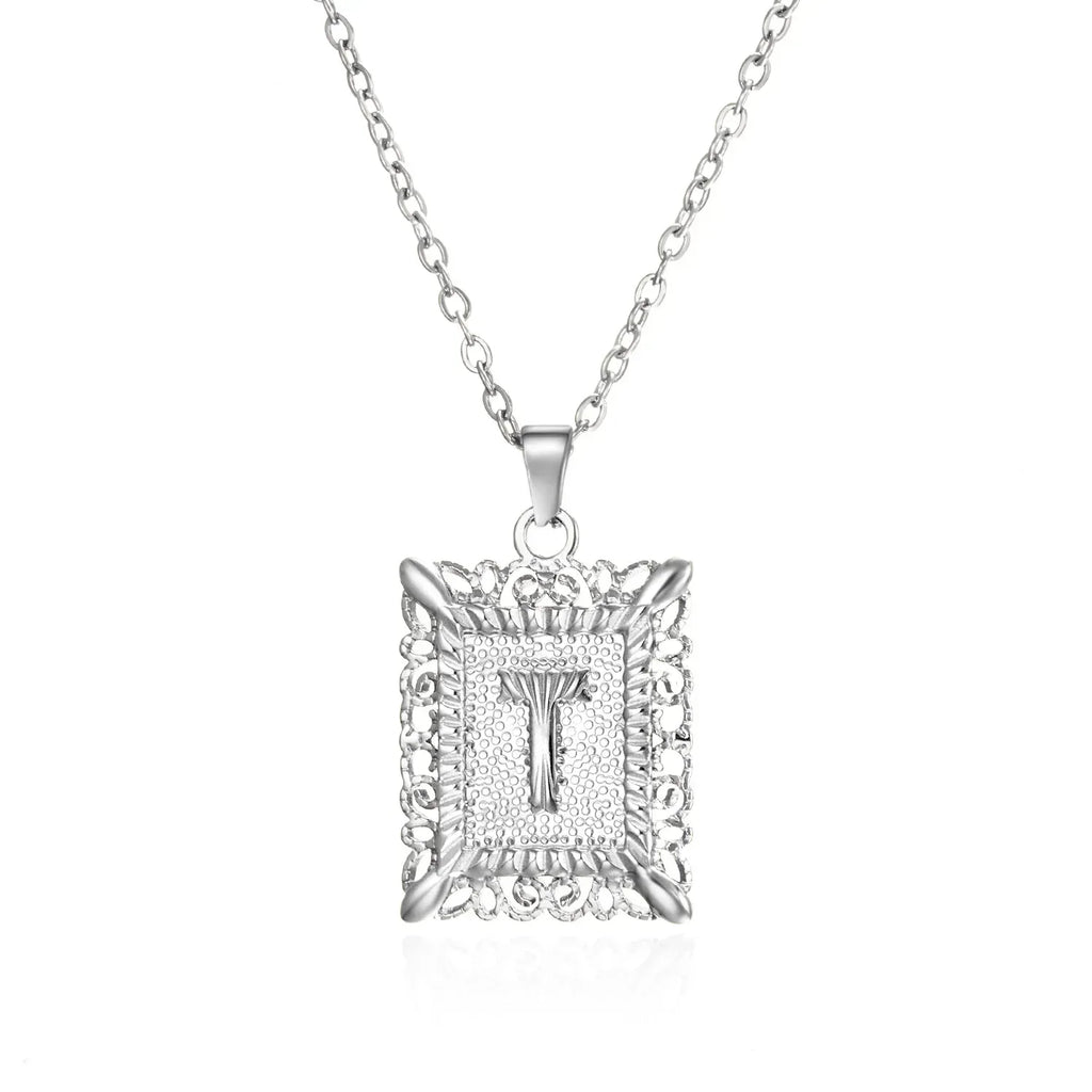 stainless-steel-initial-necklace - Viexta