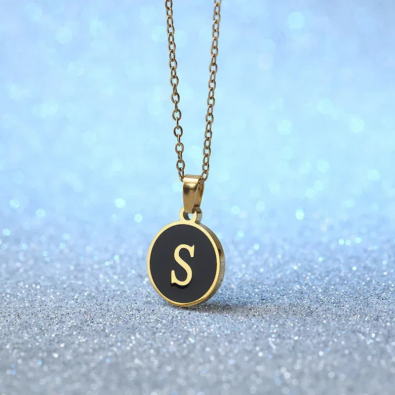 O-shaped Chain Letter Necklace - Viexta