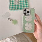 Korean Summer Lucky Four-leaf Clover iPhone Case