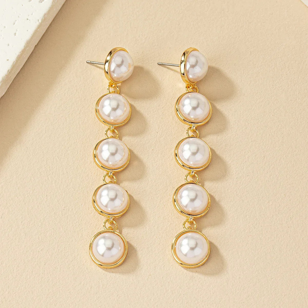 Pearl Long Versatile Elegant Tassel Earrings - Viexta