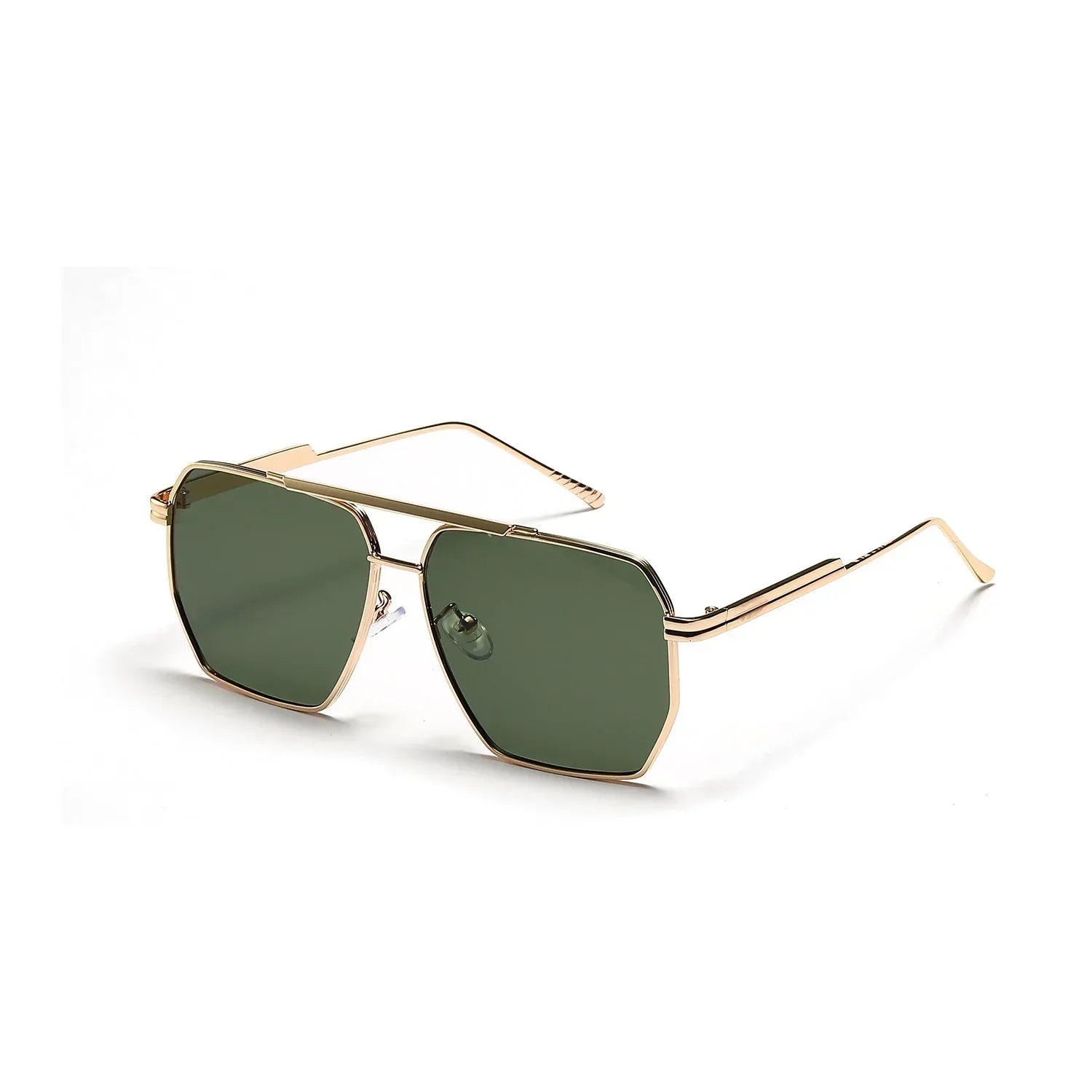 Retro Double Beam Large Frame Sunglasses - Viexta