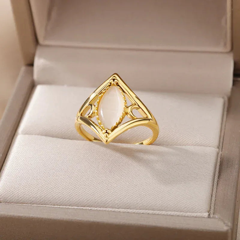inlaid-zircon-blackened-eagle-ring - Viexta
