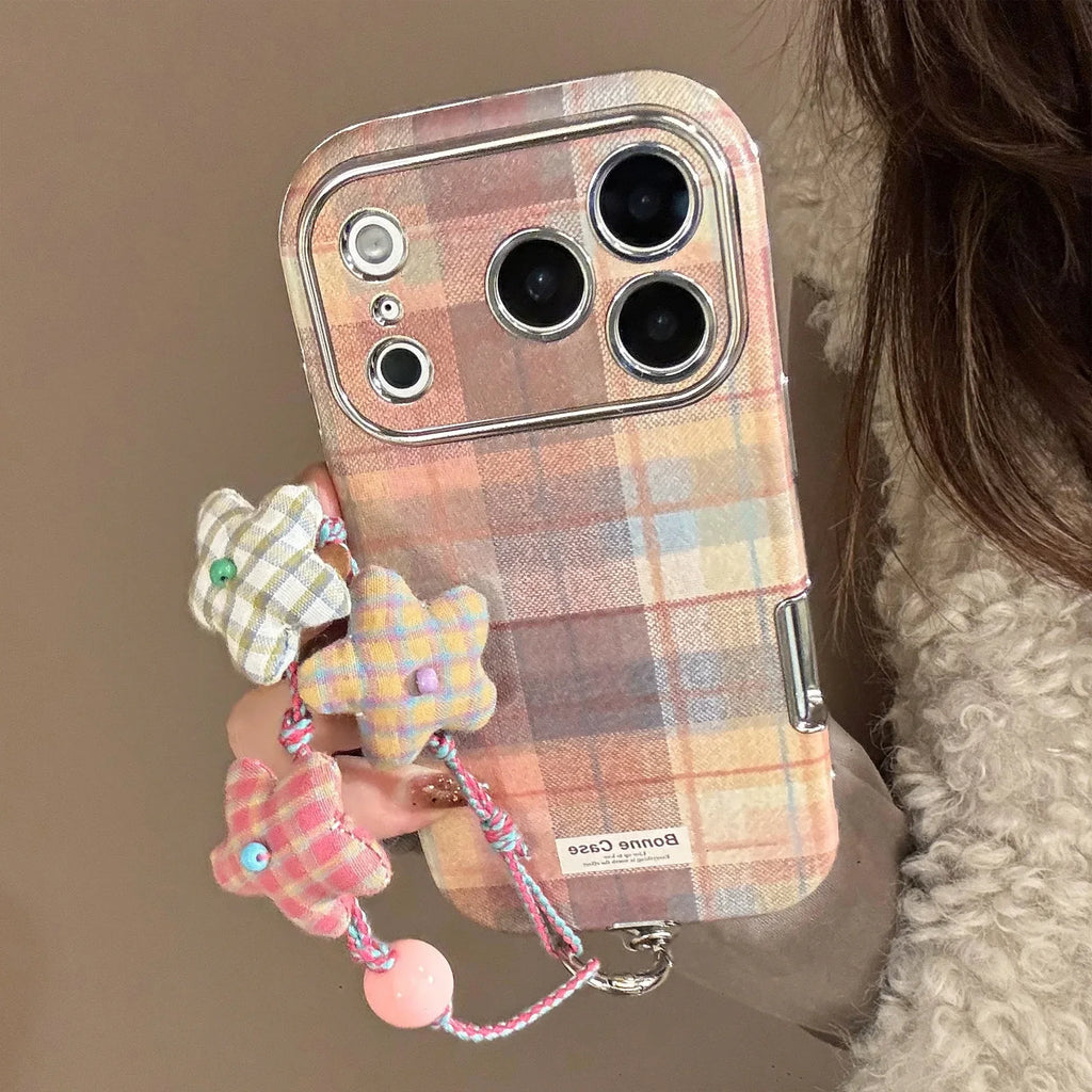 Fabric-Star Electroplated Shatter-Resistant iPhone Case - Viexta